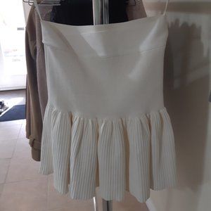 White high waist skirt